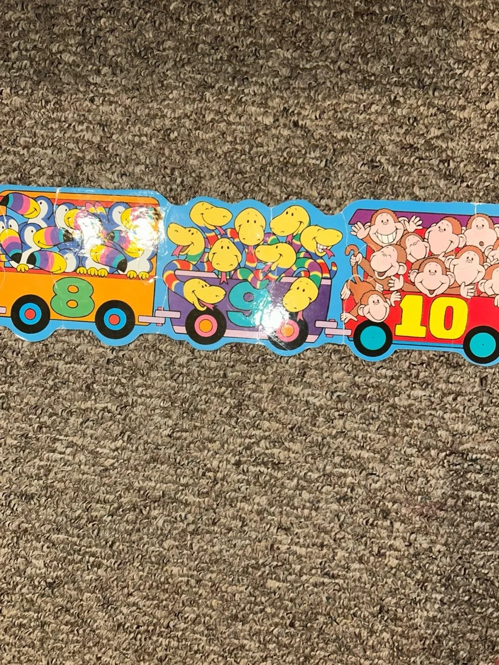 Great American Puzzle Factory, 20 Piece Train Shaped Floor Puzzle, *Complete*